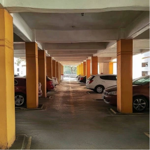 Covered car parking